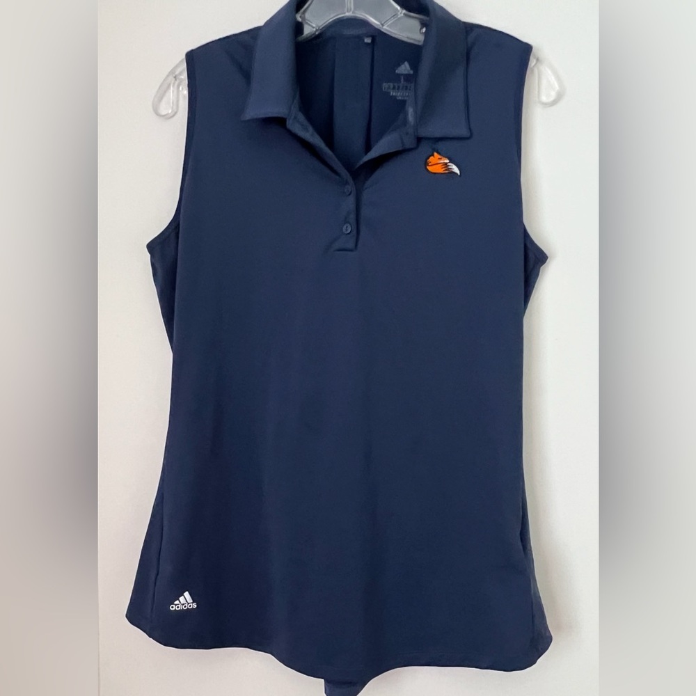 Women’s Adidas sleeveless golf shirt. Size Large